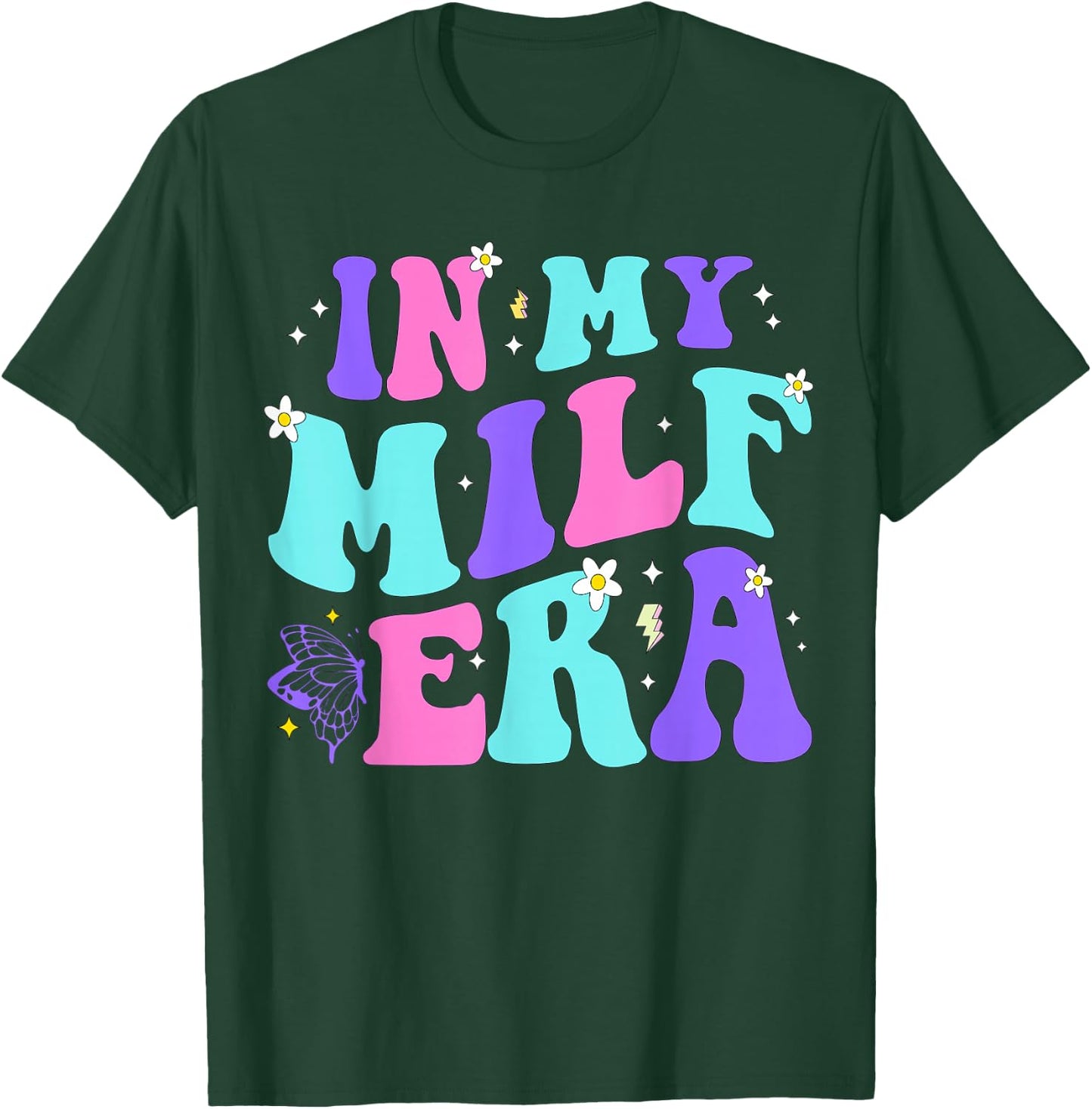 In My Milf Era Hot Mom Shirt Klassisch Schwarz S T-Shirt - T-Shirt | Forest