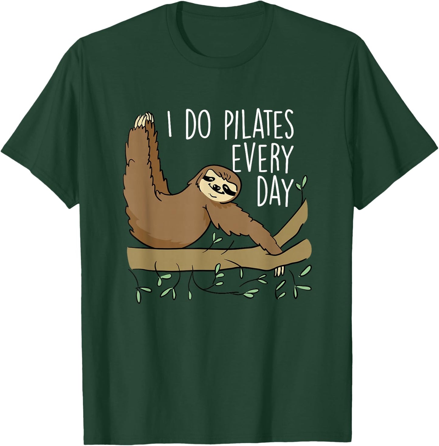 Pilates Graphic Fitness Exercise Pilates Instructor Workout T-Shirt - T-Shirt | Forest