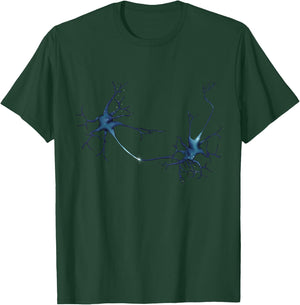 Synapse, Neurons, Neurology, Neuroscience Gift, Anatomy Art T-Shirt - T-Shirt | Forest