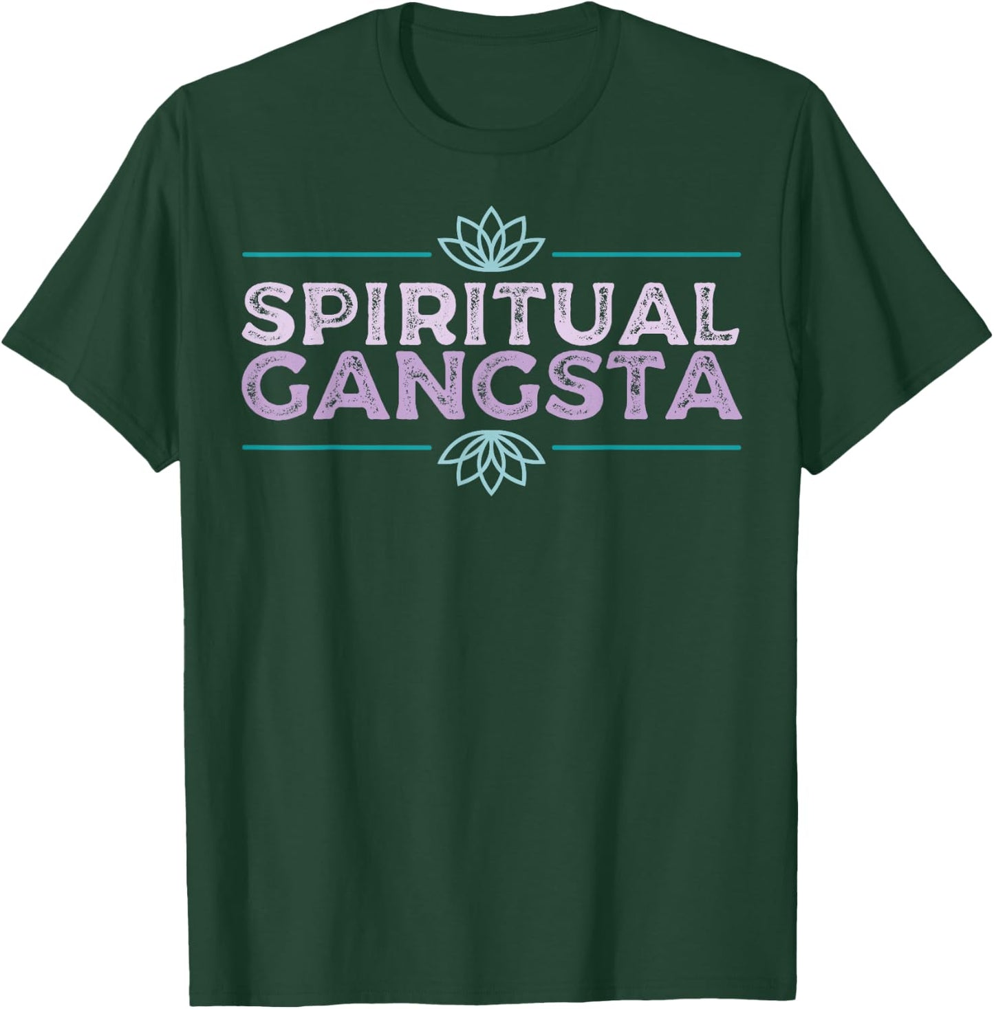 Spiritueller Gangsta Namaste Yoga-Praktizierender Gangster T-Shirt - T-Shirt | Forest