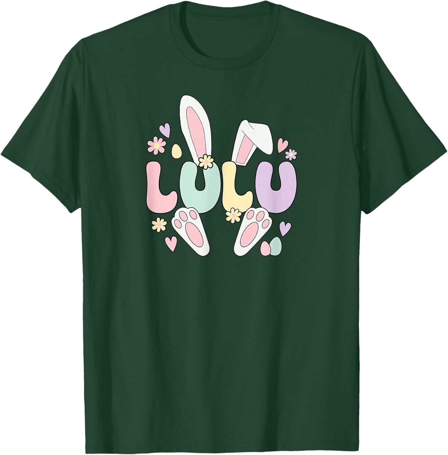 Lulu Grandmother Easter Bunny Lulu Grandma Easter Day T-Shirt - T-Shirt | Forest