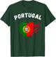 Portugal Flag Heart Outdoor Travel Portuguese to Portugal T-Shirt - T-Shirt | Forest