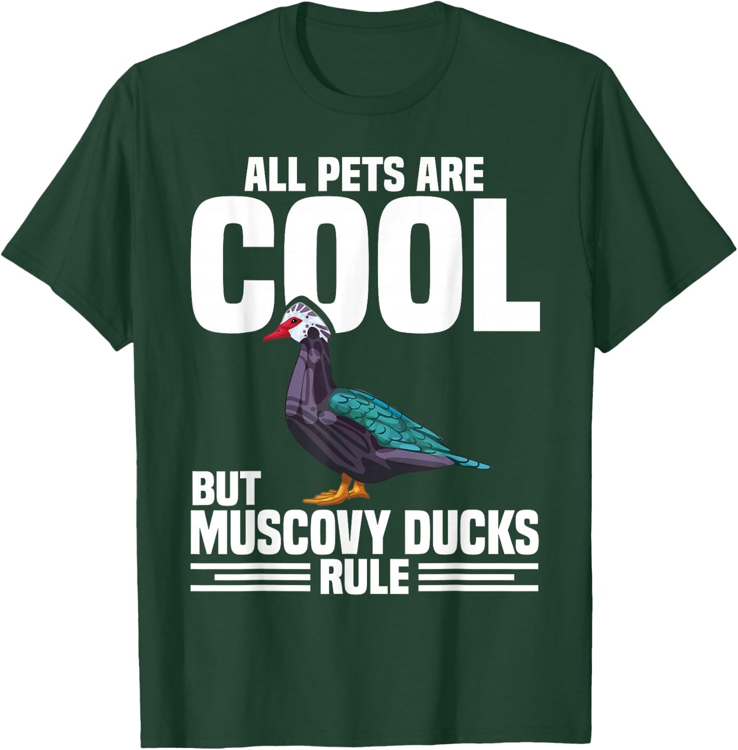Muscovy Duck Owner Muscovy Duck Food Necklace Muscovy Ducks T-Shirt - T-Shirt | Forest