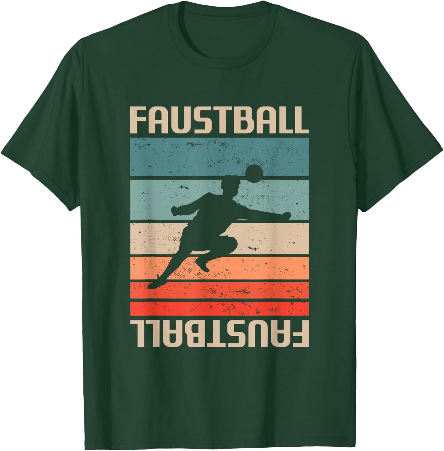 Retro Vintage Fistball Player , black T-Shirt - T-Shirt | Forest