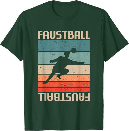 Retro Vintage Fistball Player , black T-Shirt - T-Shirt | Forest