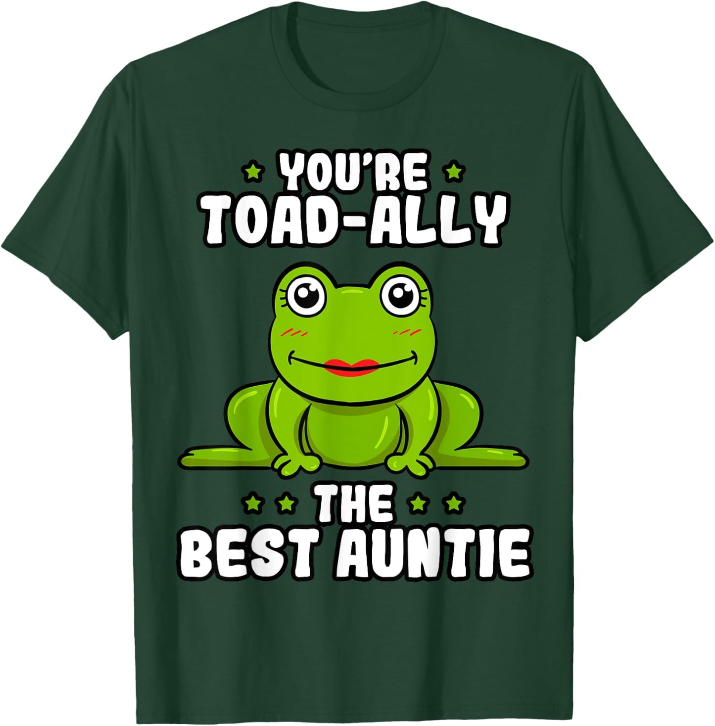 Toad-Ally The Best Auntie Frog Lover Toad Aunt T-Shirt - T-Shirt | Forest