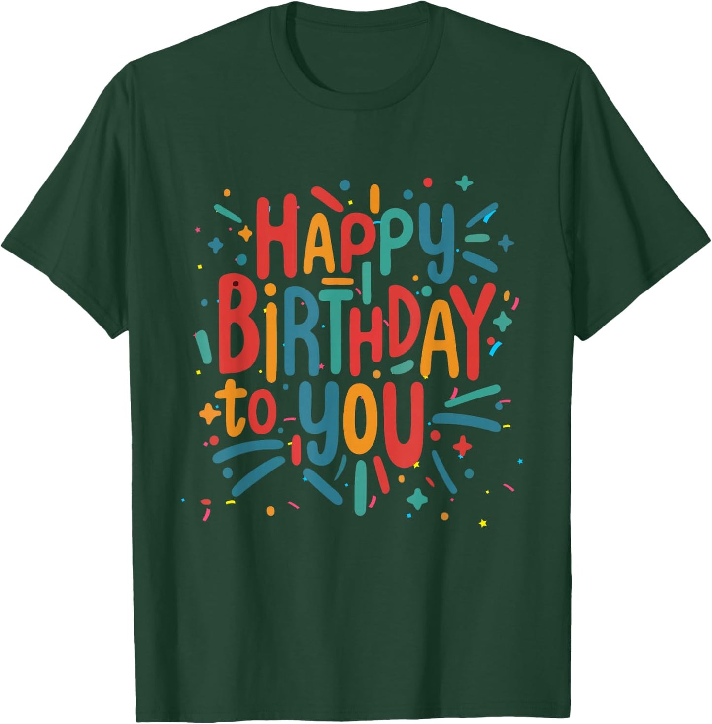 Happy Birthday to You Birthday Party for Kids, Adult , black, S T-Shirt - T-Shirt | Forest