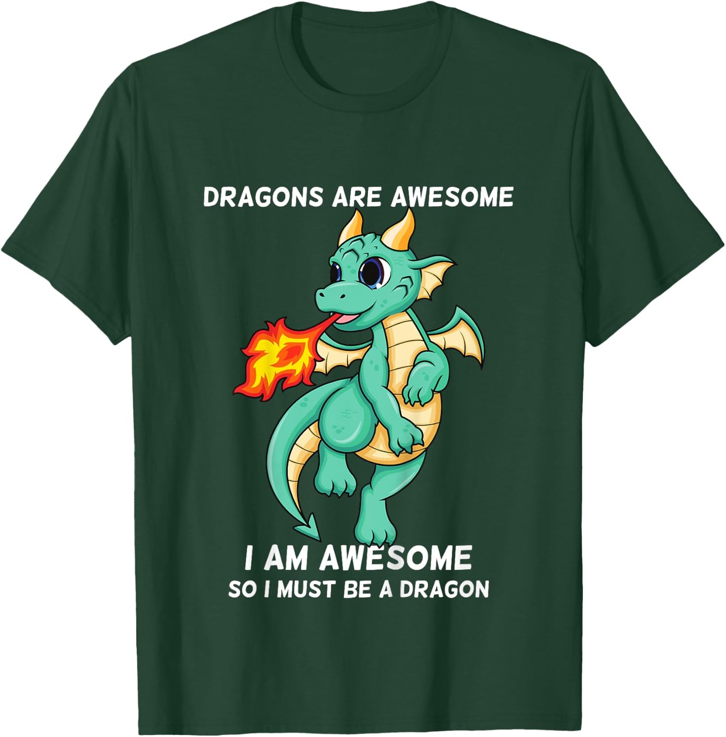 Dragons Are Awesome I'm a Dragon For Boys And Girls T-Shirt - T-Shirt | Forest