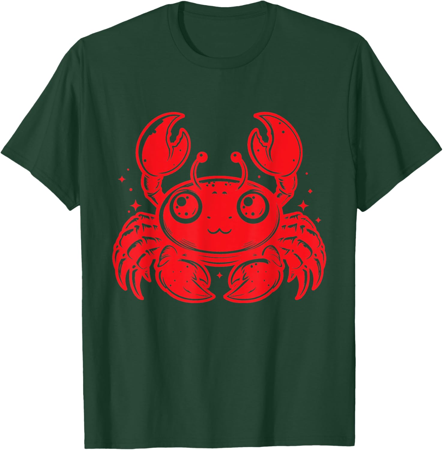 Coastal Charm: Red Crab T-Shirt - T-Shirt | Forest