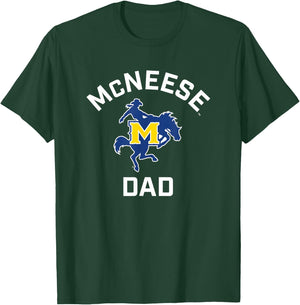 McNeese State University Cowboys Arched Dad T-Shirt - T-Shirt | Forest