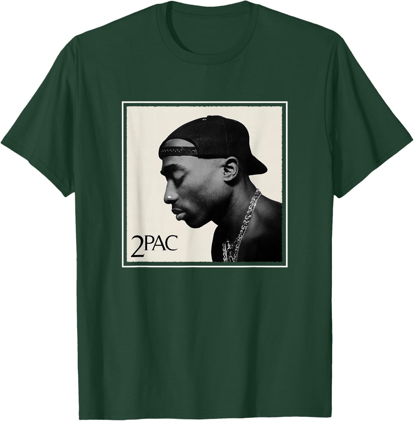 Official Tupac Shakur Photo , gray T-Shirt - T-Shirt | Forest