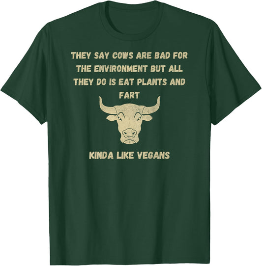 Anti-Vegan, Carnivore, Anti Vegetarian, Meat Eater, BBQ T-Shirt - T-Shirt | Forest