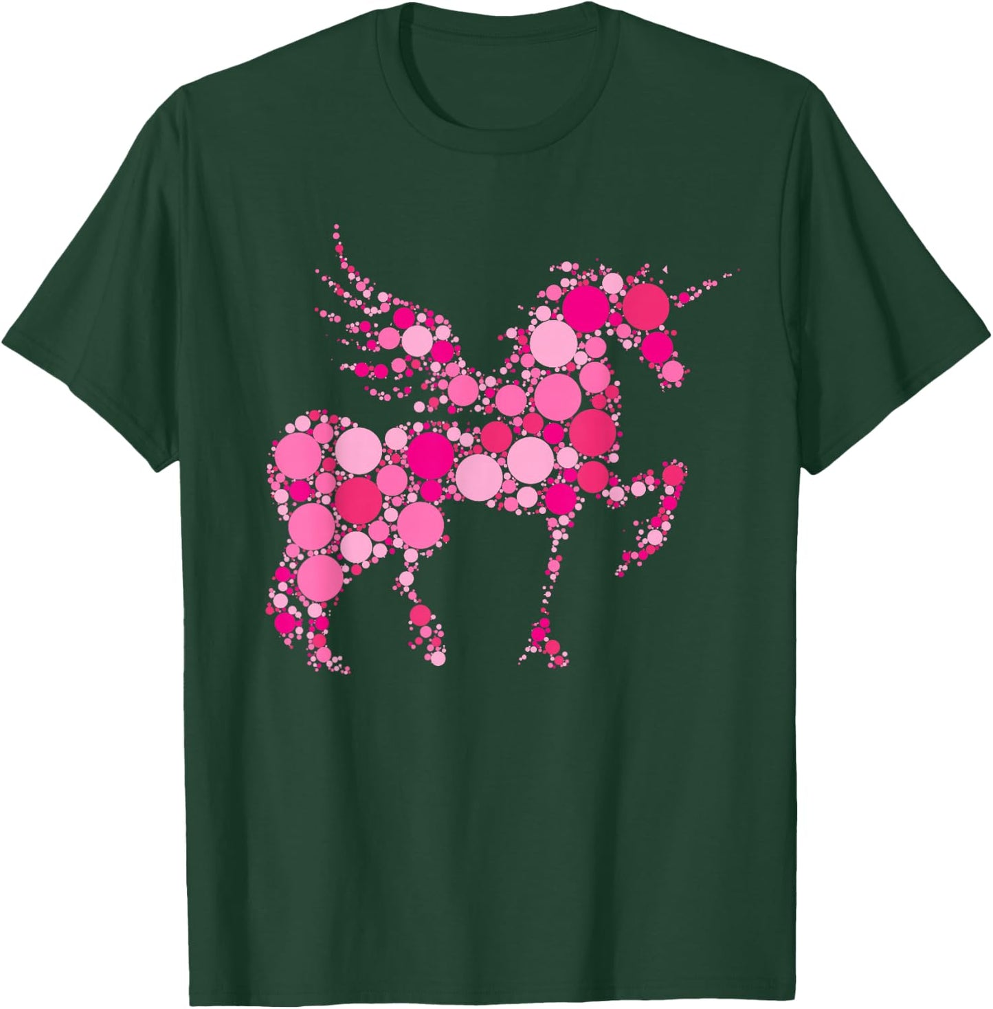 Pink Polka Dot Unicorn International Dot Day Kids T-Shirt - T-Shirt | Forest