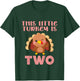 Kids Birthday On Thanksgiving This Little Turkey Is Two 2nd 2024 T-Shirt - T-Shirt | Forest