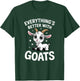 Cute Goat Lover Adults or Kids Boys Girls Goats T-Shirt - T-Shirt | Forest