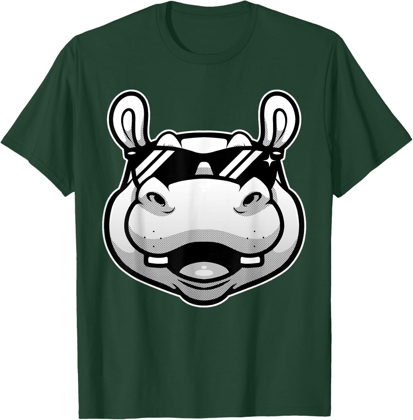 Cool Hippopotamus Women Hippo Zoo Day Animal Lover T-Shirt - T-Shirt | Forest
