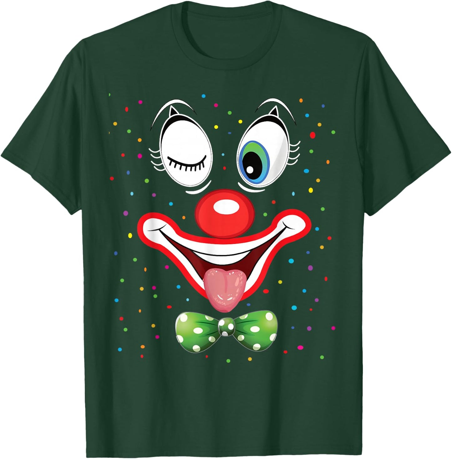 Carnival Costume Fancy Dress Costume Funny Clown Confetti , black T-Shirt - T-Shirt | Forest
