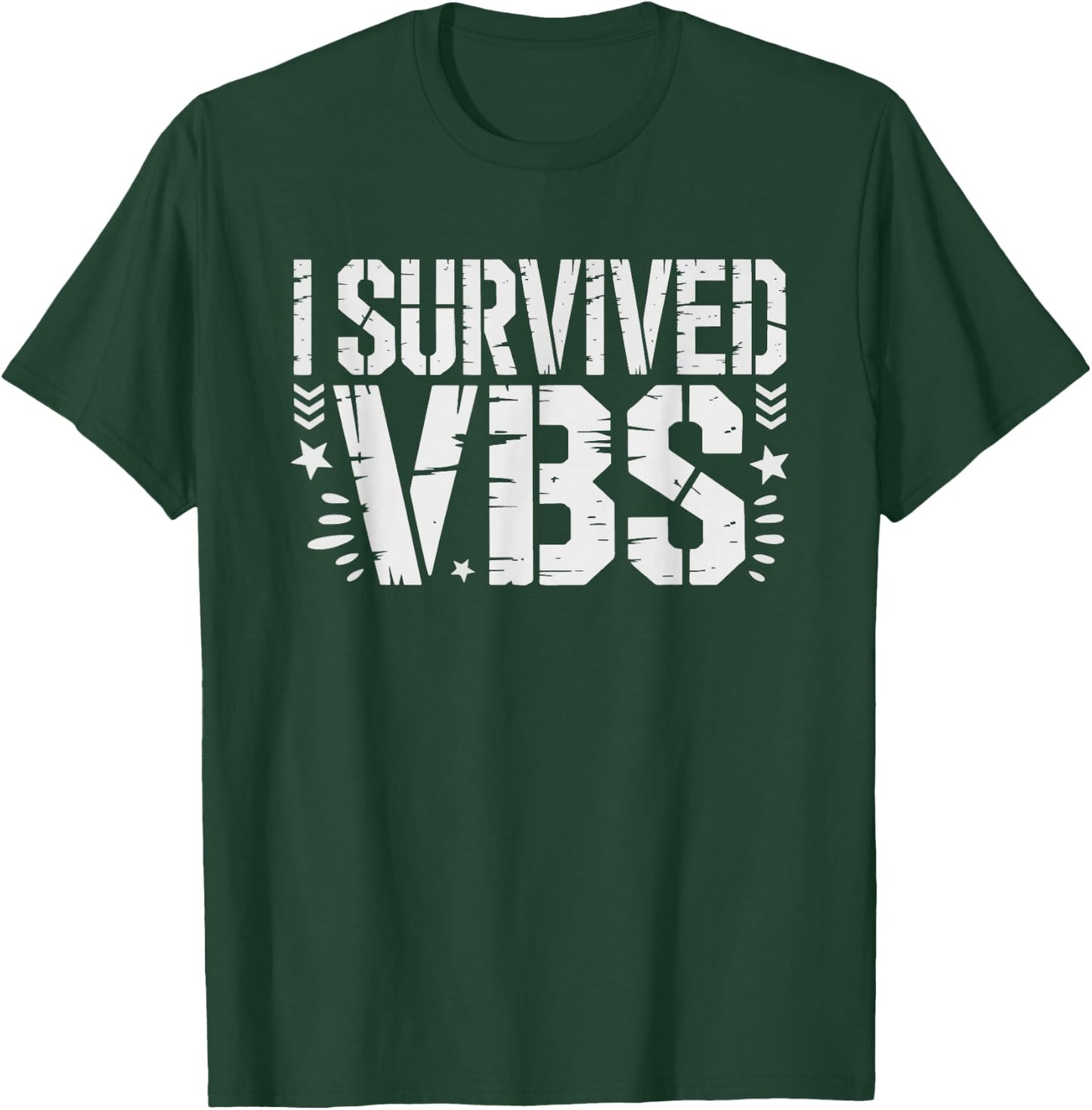 Vbs Survived Vacation Bible School Coffee Survivor T-Shirt - T-Shirt | Forest