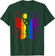 Rainbow Hands with Sun and Stars Gay Pride LGBT T-Shirt - T-Shirt | Forest