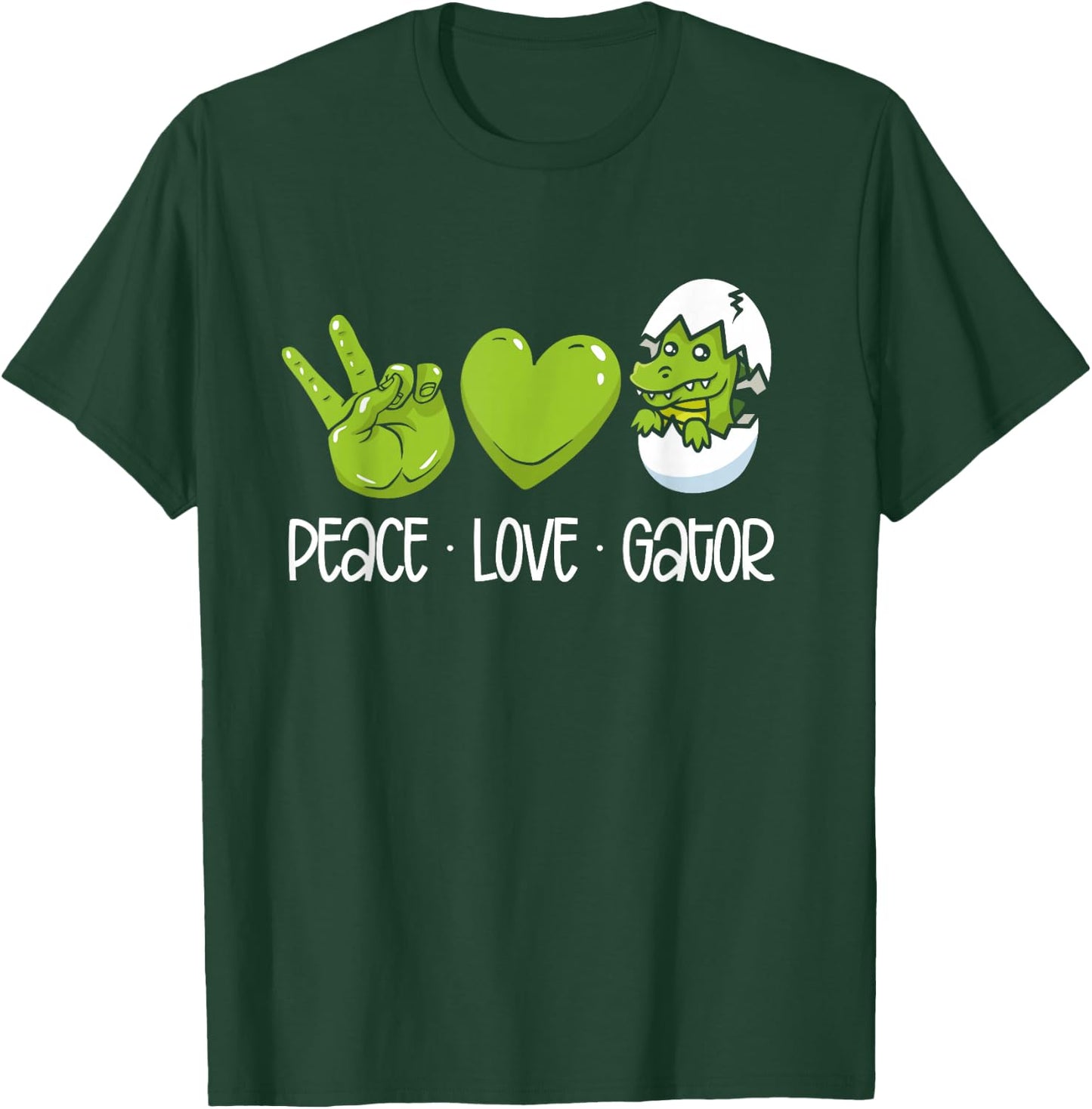 Peace Love Gators T-Shirt - T-Shirt | Forest