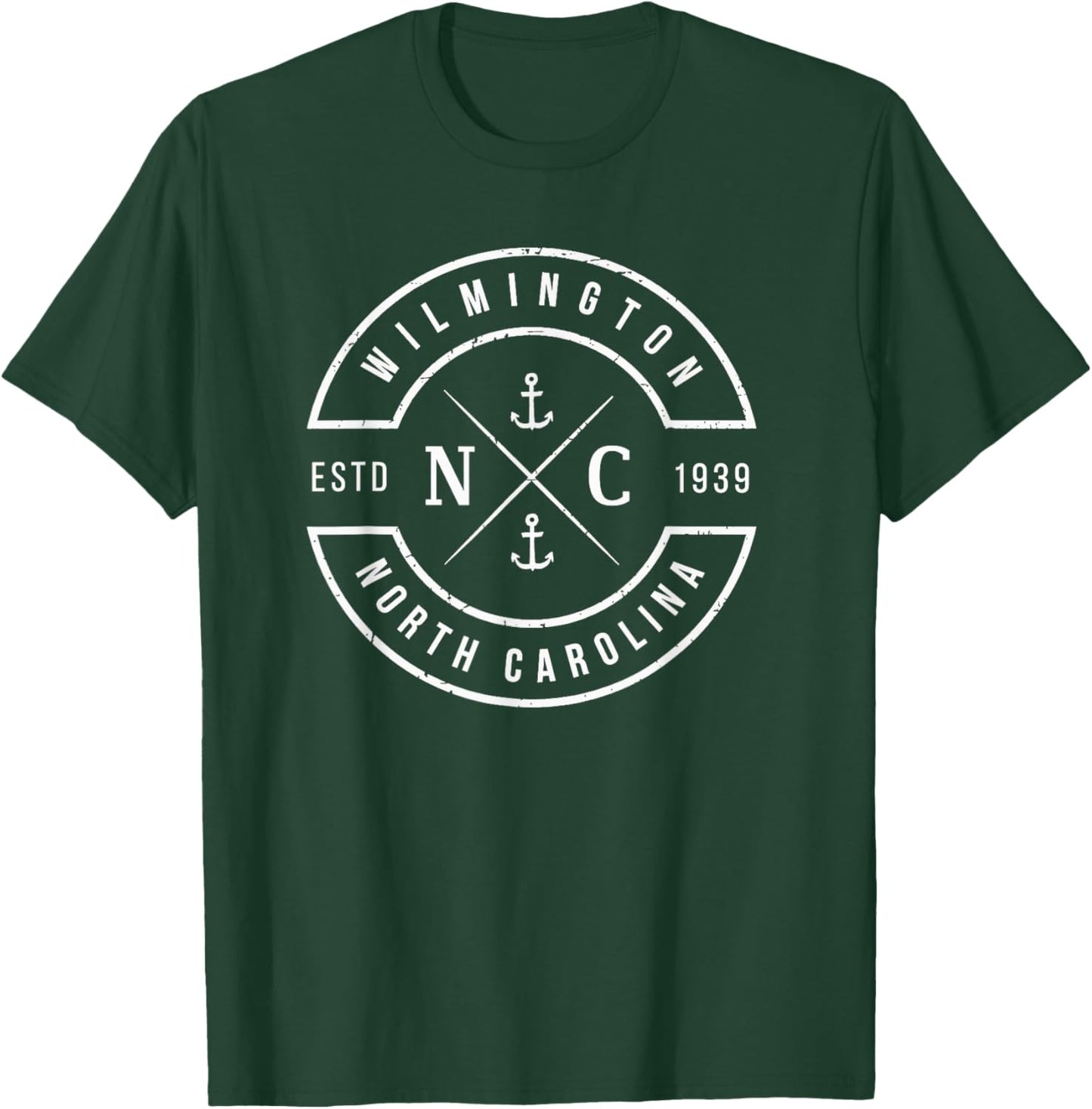 Wilmington NC Emblem T Shirt Souvenir T-Shirt - T-Shirt | Forest
