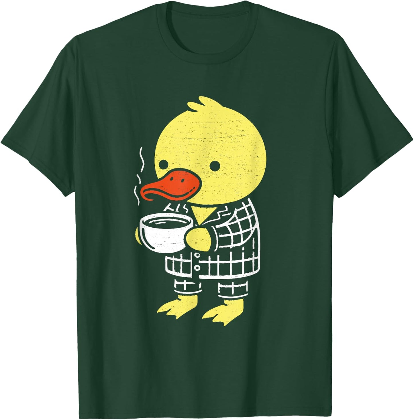 Morning Duck Coffee Funny Rubber Bird Lover Pyjamas T-Shirt - T-Shirt | Forest