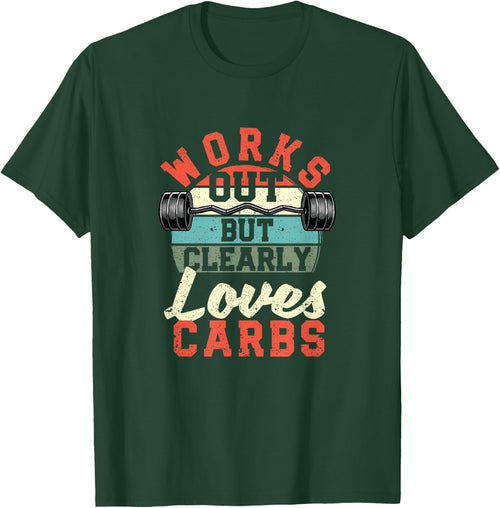 Works Out But Clearly Loves Carbs Funny Low Carb Gym Workout
