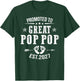 Promoted to Great Pop pop Est 2026 Soon to Be Dad T-Shirt - T-Shirt | Forest