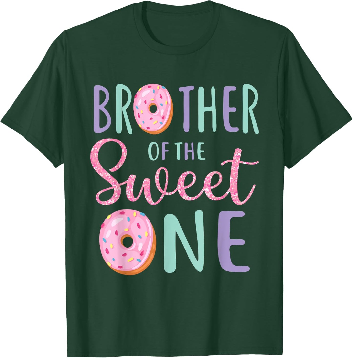 Brother of The Sweet One First Birthday Matching Family T-Shirt - T-Shirt | Forest