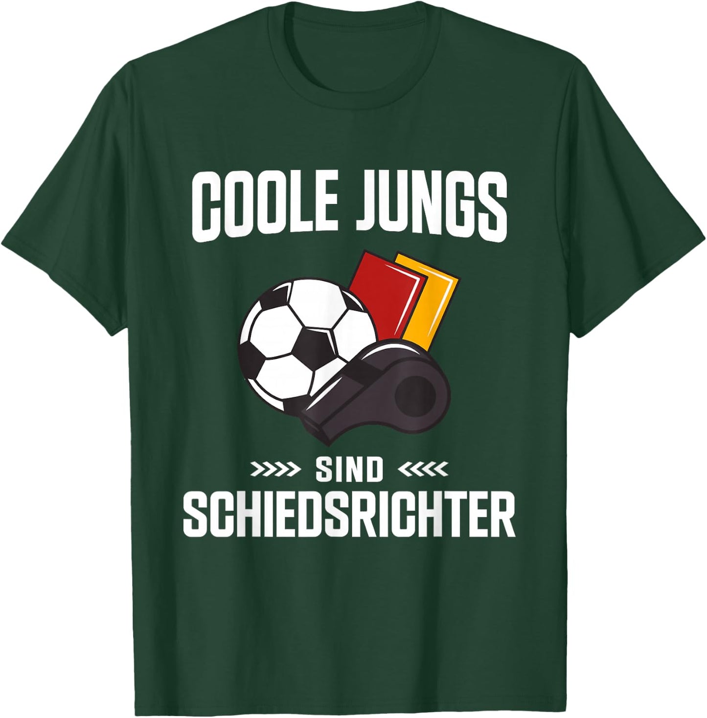 Schiedsrichter Trikot Karten Peife Schiri Referee T-Shirt - T-Shirt | Forest