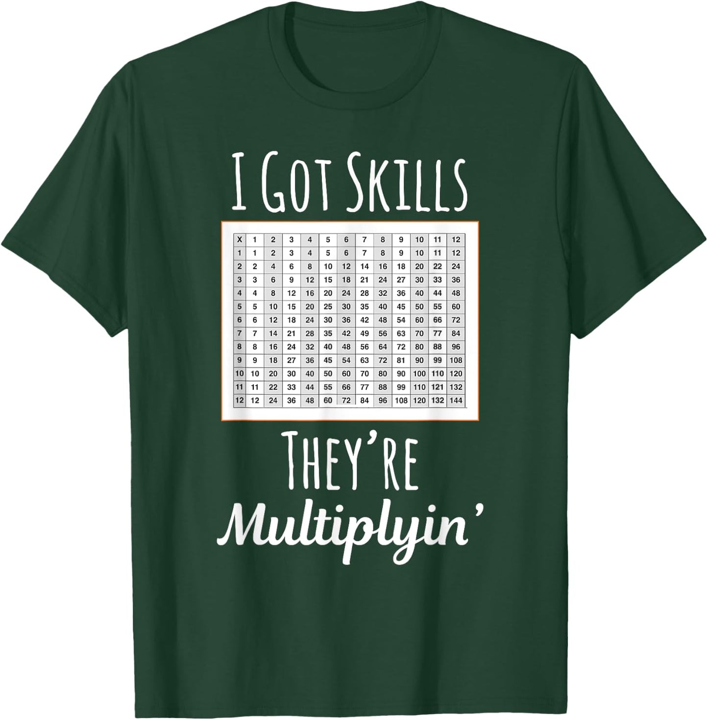 I Got Skills They're Multiplyin' T-Shirt - T-Shirt | Forest
