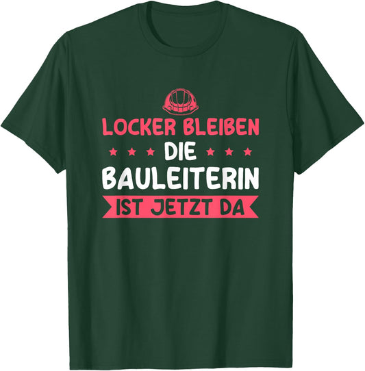 Building Supervision Building Line Training , black T-Shirt - T-Shirt | Forest