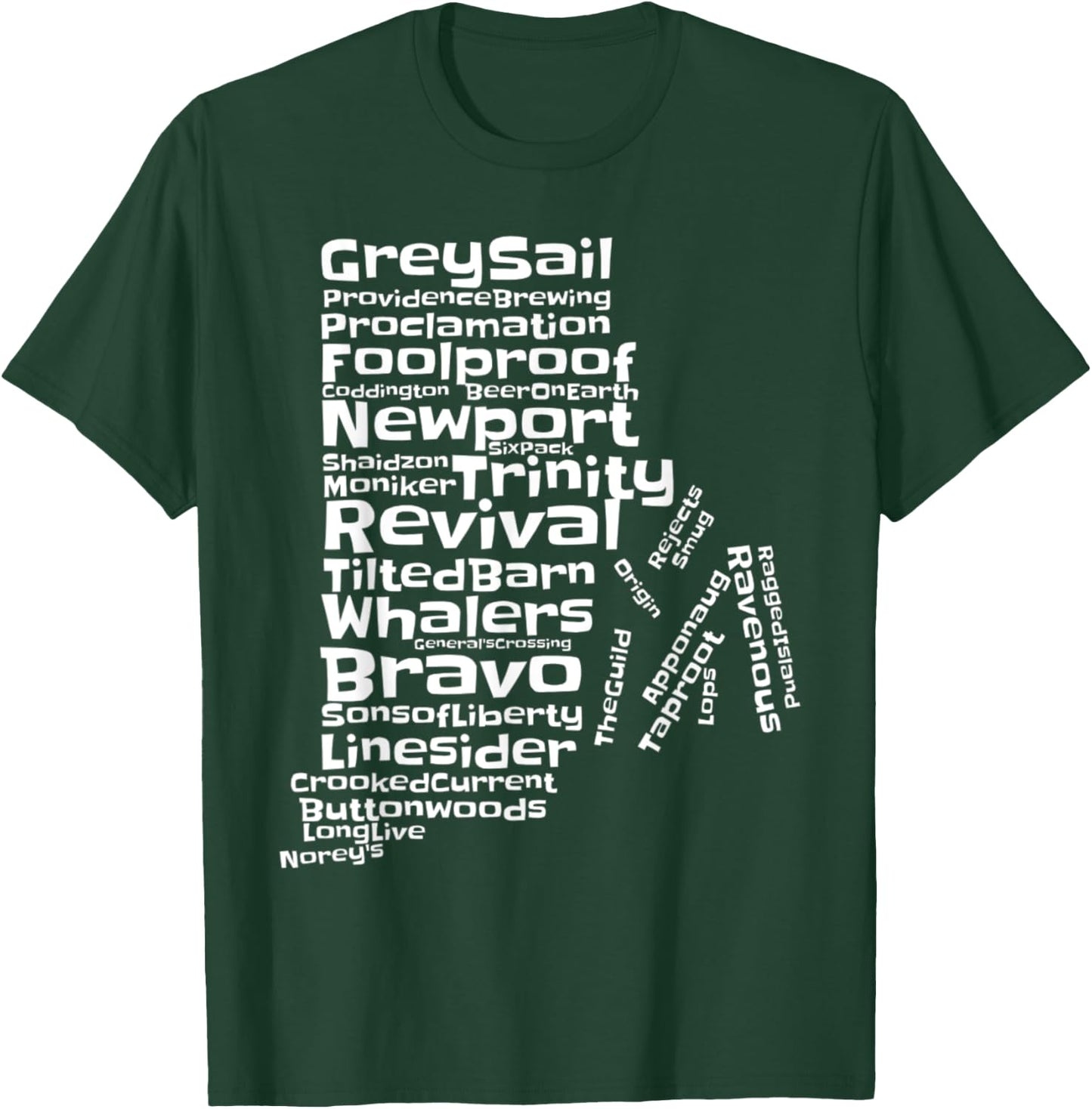 Drink Local Rhode Island Breweries T-Shirt - T-Shirt | Forest