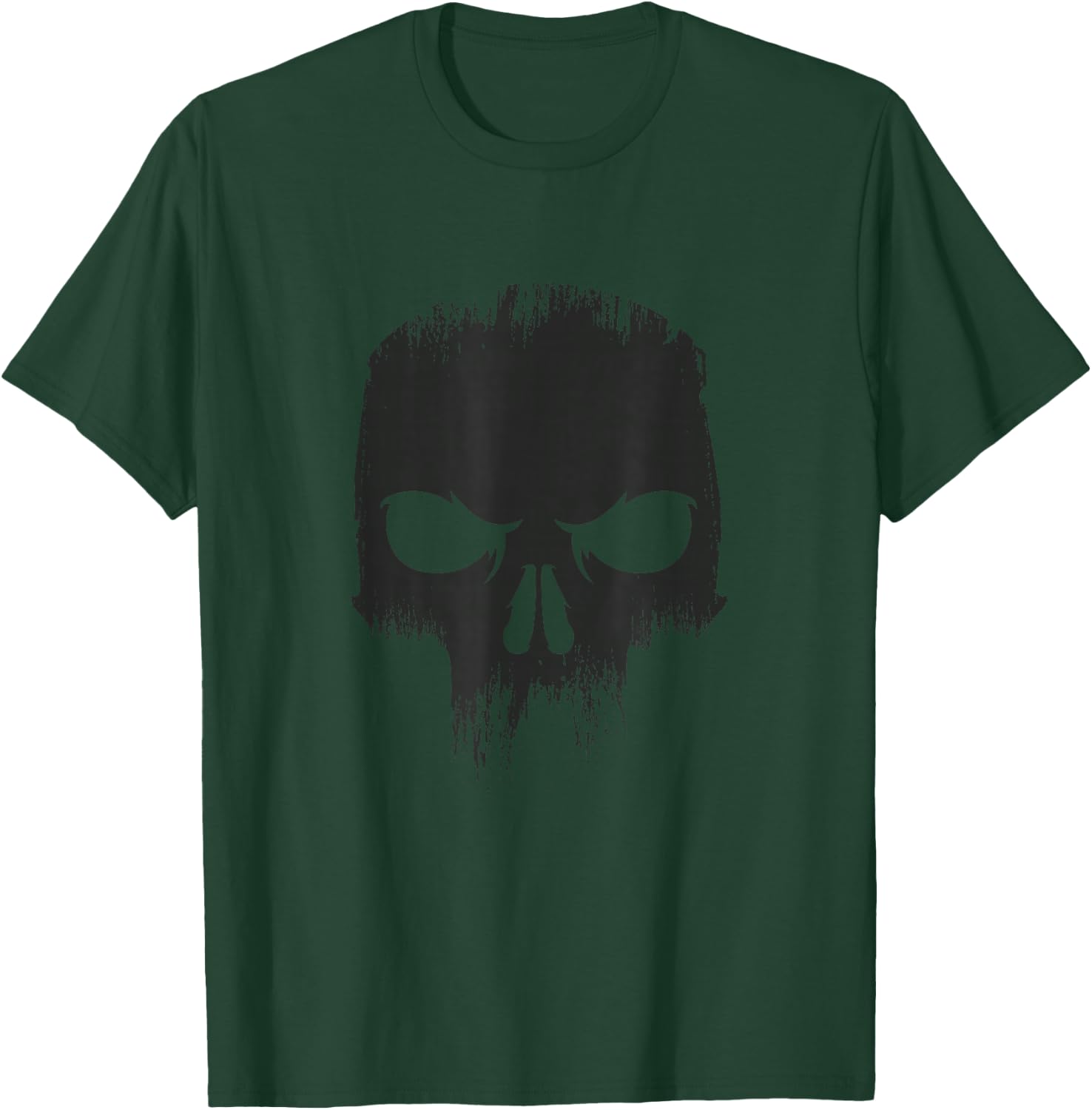 Skull Black Angry Zero T-Shirt - T-Shirt | Forest