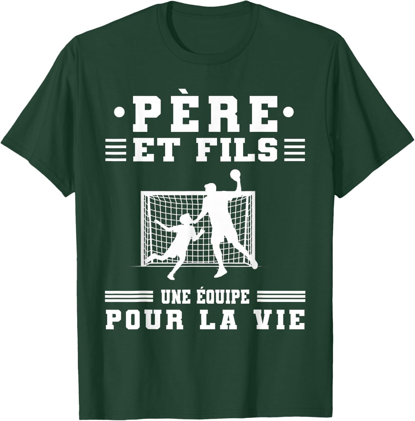 Father and Son Handball Dad Handball Duo Fathers Day T-Shirt - T-Shirt | Forest