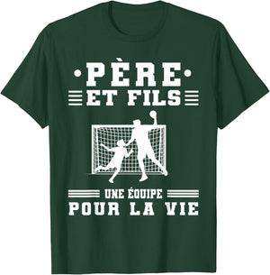 Father and Son Handball Dad Handball Duo Fathers Day T-Shirt - T-Shirt | Forest