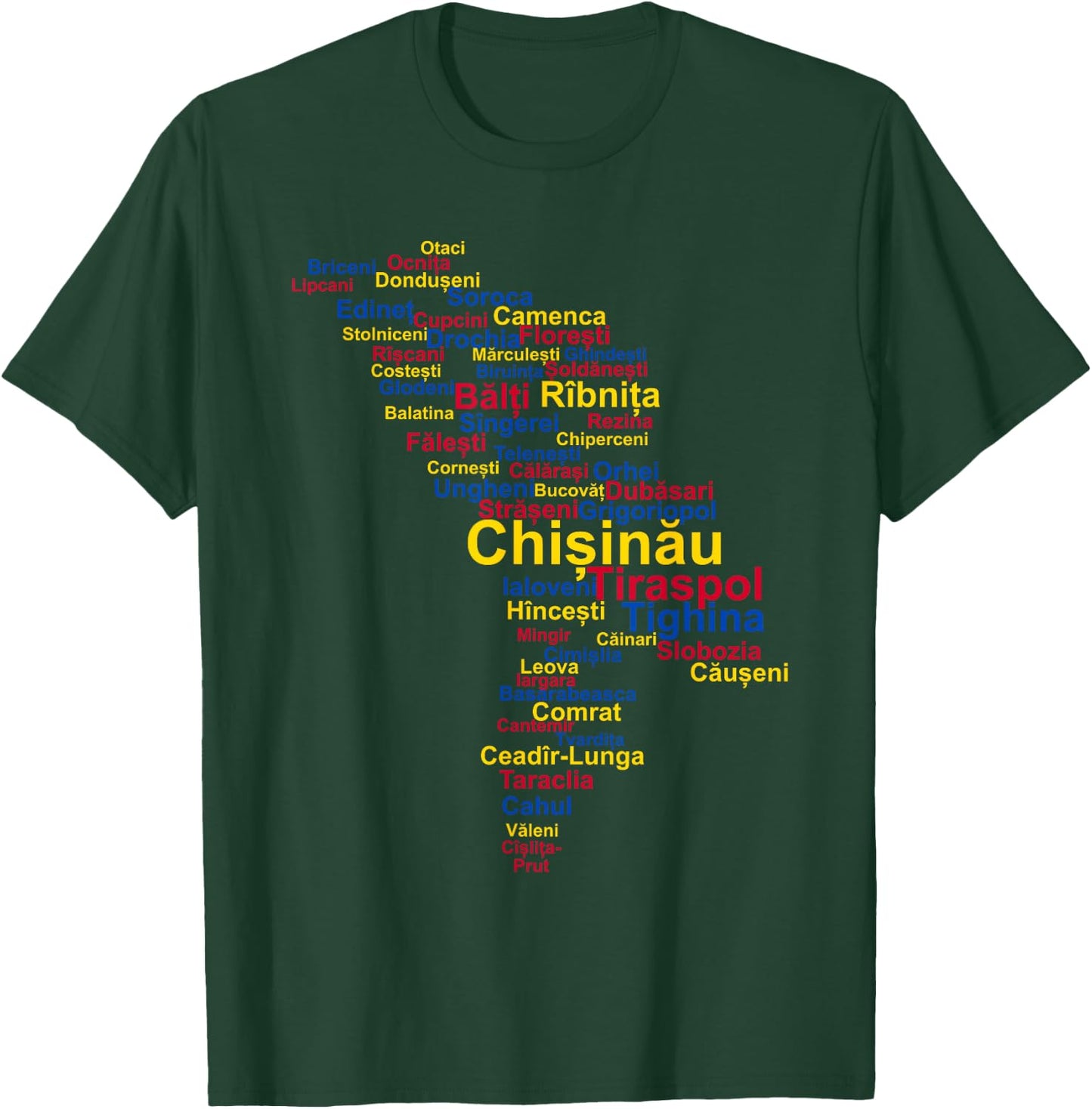 Moldova Outline, Moldova Travel, Moldova Flag, Moldova T-Shirt - T-Shirt | Forest
