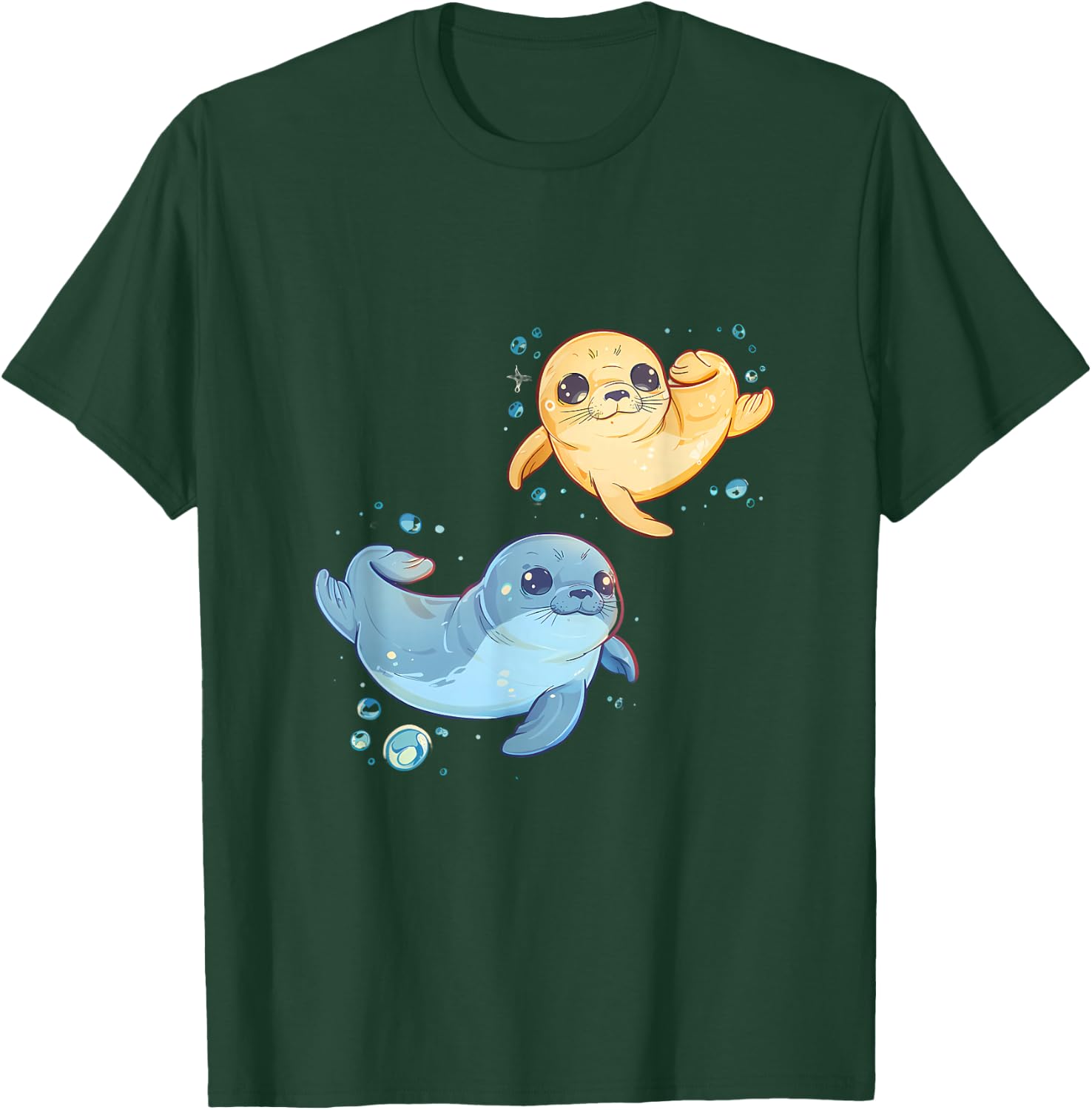 Seal Ocean Sea Animal Marine Mammal Motif Seal Lover T-Shirt - T-Shirt | Forest