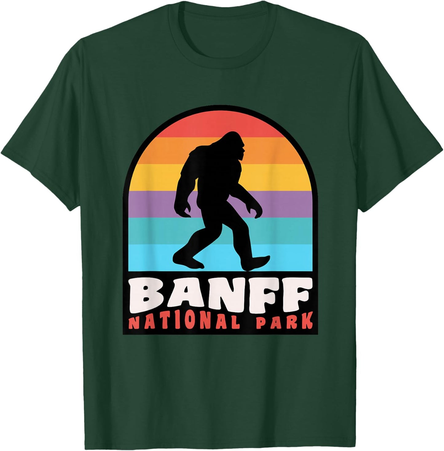 Banff National Park Bigfoot Sasquatch Lake Louise Canada T-Shirt - T-Shirt | Forest