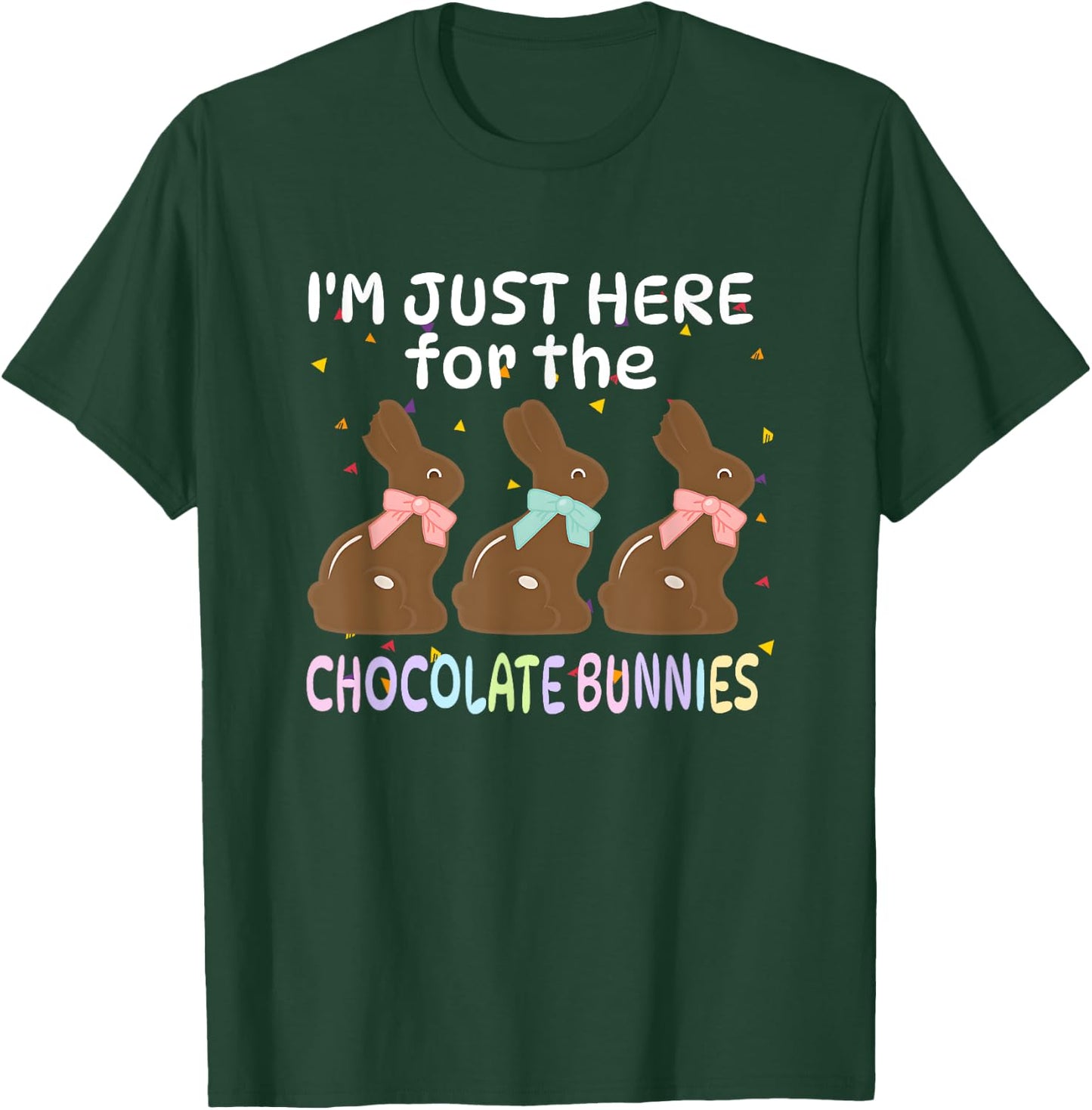 I'm Just Here For The Chocolate bunny Happy Easter Boy Kids T-Shirt - T-Shirt | Forest