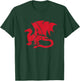 Welsh Dragon Wales Red Word Art - Cool Mythical Animal T-Shirt - T-Shirt | Forest