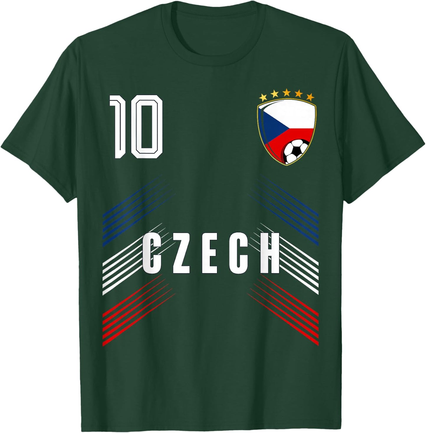 Czech Republic Flag Czechia Pride Lovers T-Shirt - T-Shirt | Forest