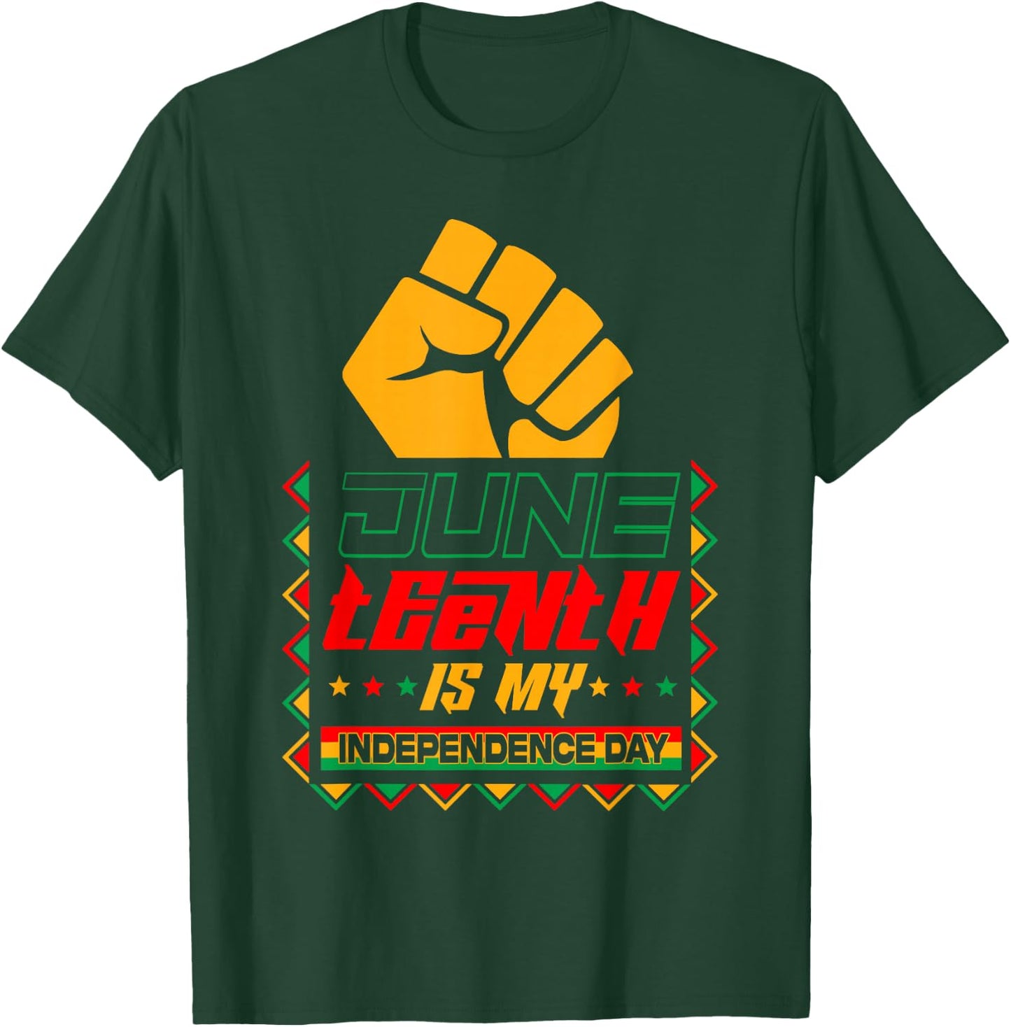 Juneteenth is My Independence Day African Black Men Women T-Shirt - T-Shirt | Forest
