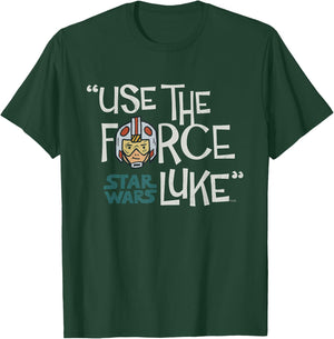 Star Wars Luke Skywalker Use The Force T-Shirt - T-Shirt | Forest