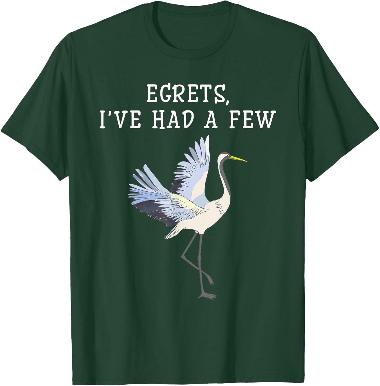 Egrets Birds Birdwatching Funny Ornithologist Lovers T-Shirt - T-Shirt | Forest