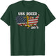 USS Boxer LHD-4 Landing Helicopter Dock Veterans Day Father T-Shirt - T-Shirt | Forest