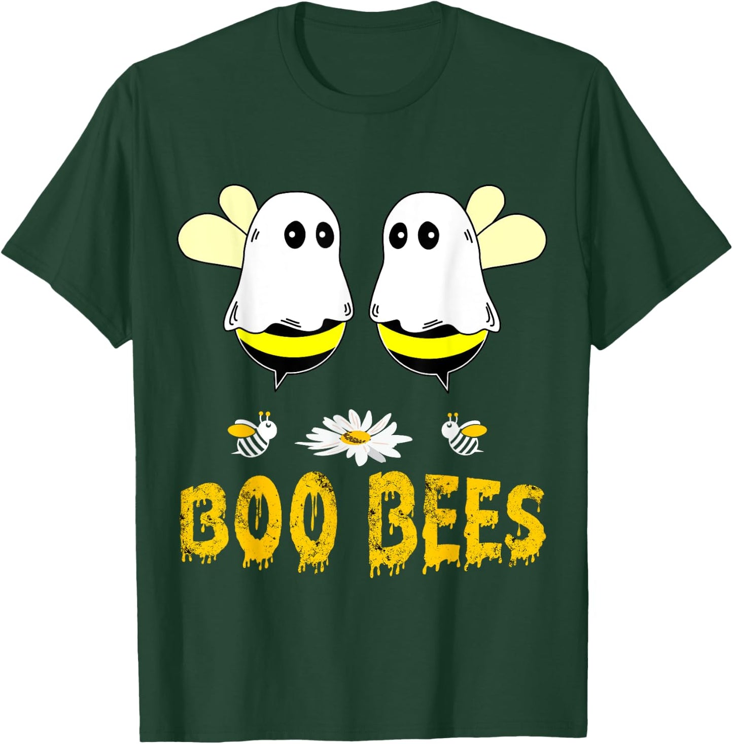 Boo Bees Couples Halloween Costume Funny Boobee Design T-Shirt - T-Shirt | Forest