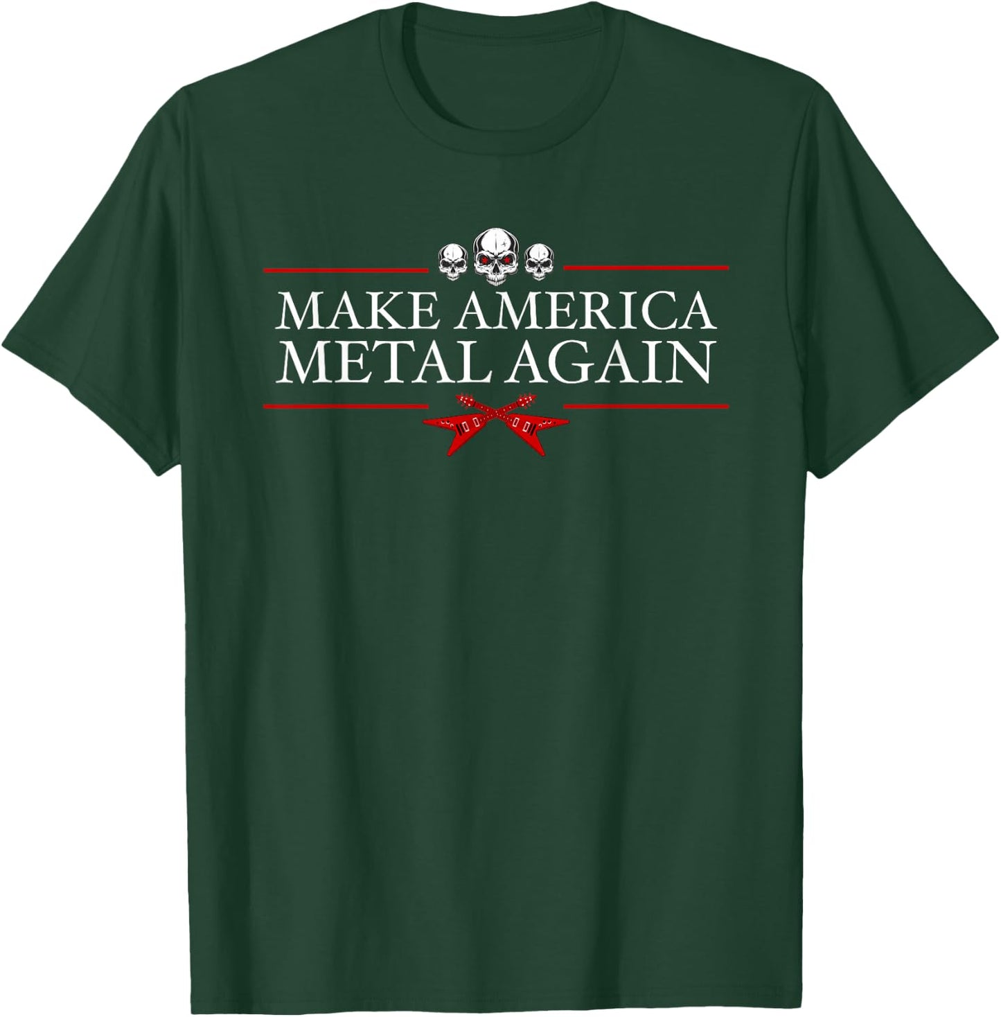 Make America Metal Again Trump Rock Heavy Music Thrash Gift Small T-Shirt - T-Shirt | Forest