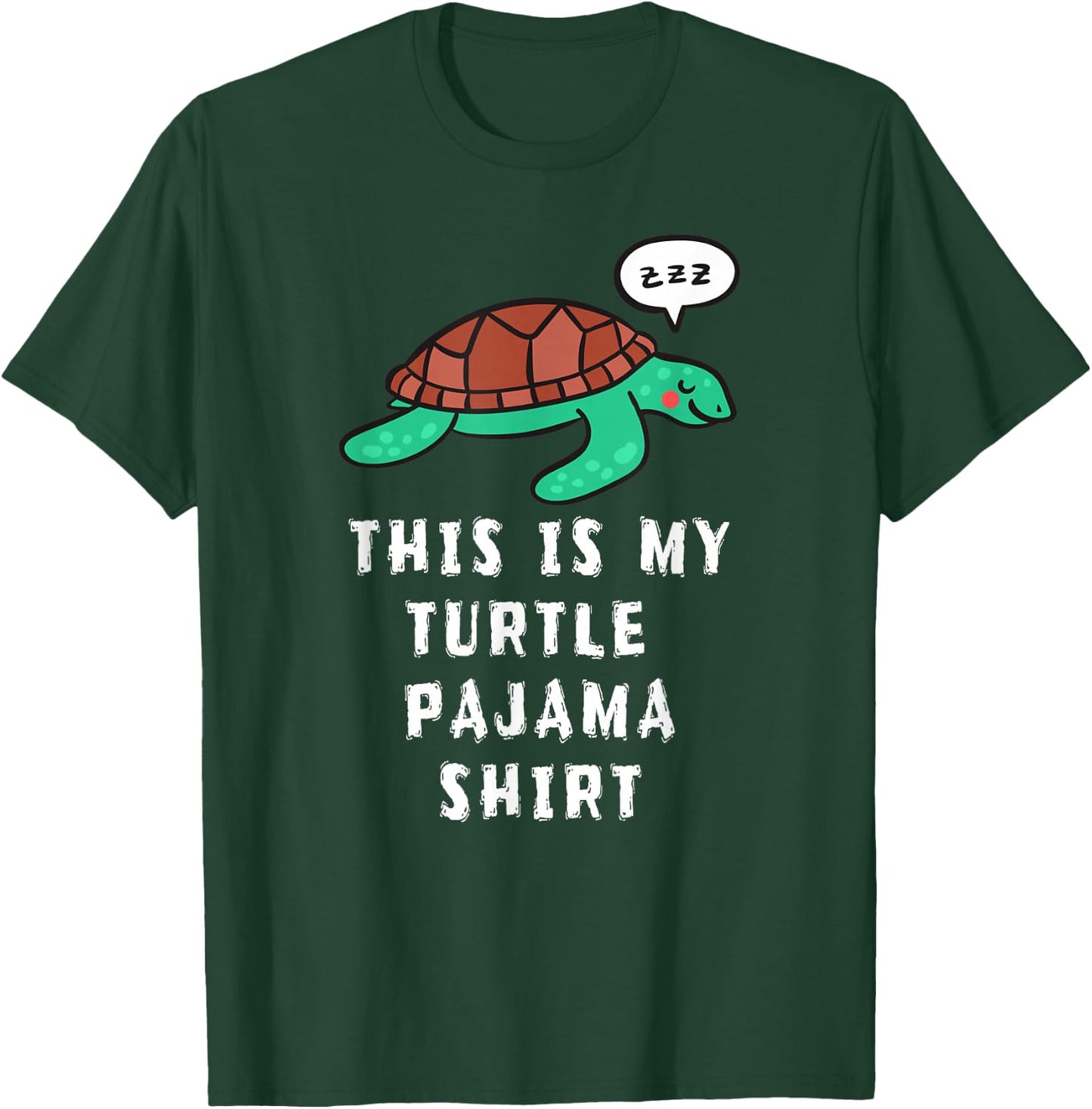 This Is My Turtle Pajama Funny Sleeping Kids Teen Adult Gift T-Shirt - T-Shirt | Forest