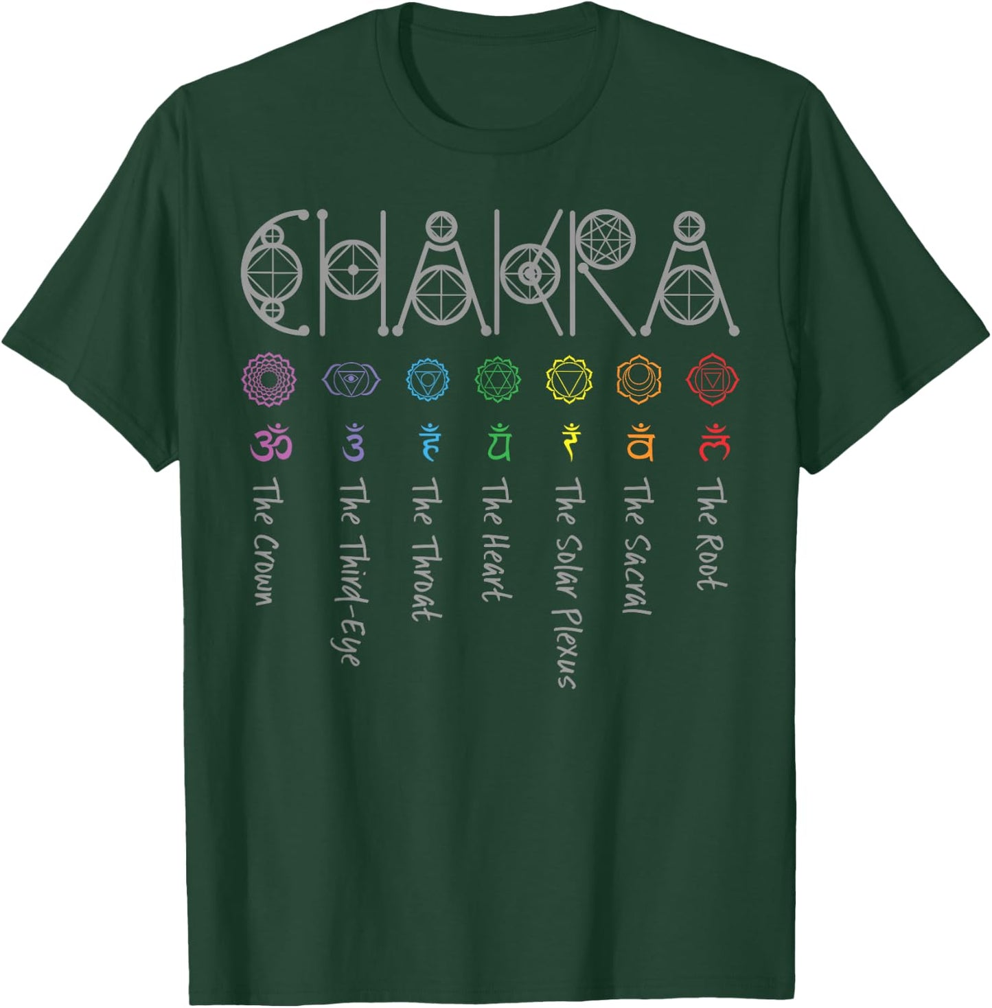 Chakra Yoga T-Shirt - T-Shirt | Forest